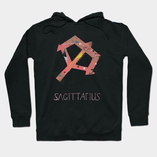 sagittarius Hoodie by nosheendesigns